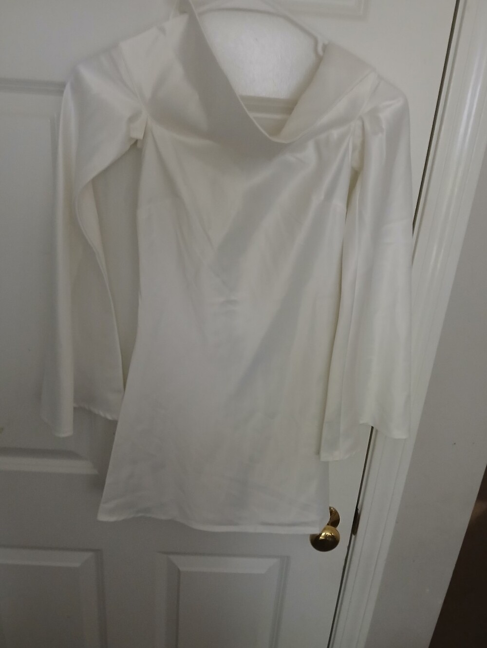 Peppermayo  Lumina Long Sleeve Mini Dress White Women's Size AU4/US 0 - Picture 2 of 16